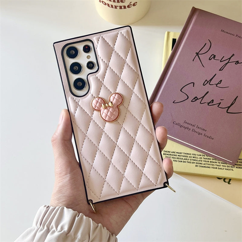 Japan Vintage Style | Minnie Mouse Purple Pink Black White Red Blue - Phone Case Samsung Galaxy S23 S22 S21 Plus Ultra KawaiiGiftLand