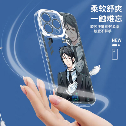 Japanese Anime Black Butler Kuro Shitsuji | Ciel Phantomhive & Sebastian  8 Styles - iPhone Case 7 8 PLUS SE2 XS XR X 11 12 13 14 15 16 16e 17 17e Pro Promax 12mini 13mini