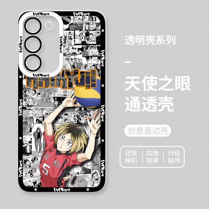 Japanese Anime Haikyu!! Comic with Anime Style | Kozume Kenma - Phone Case Samsung Galaxy S25 S24 S23 S22 S21 FE Ultra Edge | Don Quixote Fighting - Phone Case Samsung Galaxy S25 S24 S23 S22 S21 FE Ultra Edge