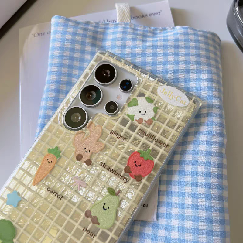 Japan Cute Style | Lovely Vegetables Brocoli Pumpkin Tomato - Phone Case Samsung Galaxy S25 S24 S23 Plus Ultra KawaiiGiftLand