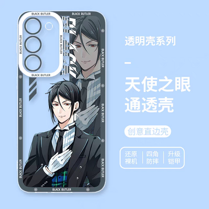 Japanese Anime Black Butler Kuro Shitsuji | Ciel Phantomhive & Sebastian  8 Styles - Phone Case Samsung Galaxy S26 S25 S24 S23 S22 S21 FE Ultra Edge