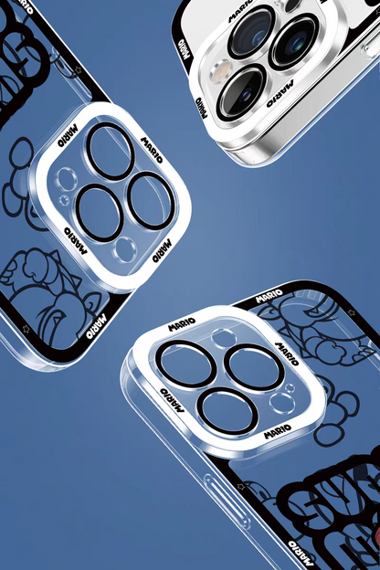 Game Character Super Mario | Stamp - iPhone Case PLUS SE2 XS XR X 11 12 13 14 15 16 17 Pro Promax 12mini 13mini