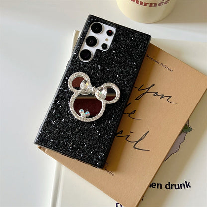 Japan Style | Minnie Mouse Bling Star with Mirror - Phone Case Samsung Galaxy S23 S22 S21 Plus Ultra KawaiiGiftLand
