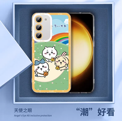 Japanese Cartoon Chiikawa | Hachiware Cosplay & Work - Phone Case Samsung Galaxy S25 S24 S23 S22 S21 FE Ultra Edge