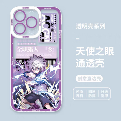 Japanese Anime Hunter X Hunter Anime Fighting Version | Gon Killua Kurapika Chrollo Leorio Matiy Hisoka Morow Meruem 8 Style - iPhone Case PLUS SE2 XS XR X 11 12 13 14 15 16 16e 17 17e Pro Promax 12mini 13mini