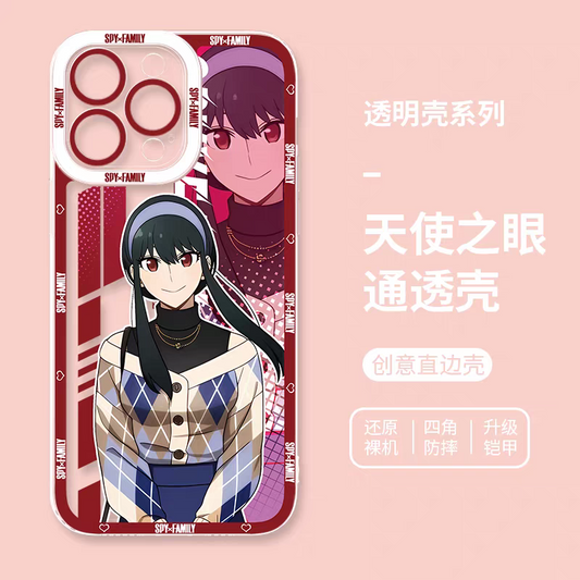 Japan Cartoon SPY Family | Anime Style Yor Forger - iPhone Case 6 7 8 PLUS SE2 XS XR X 11 12 13 14 15 16 16e 17 Pro Promax 12mini 13mini