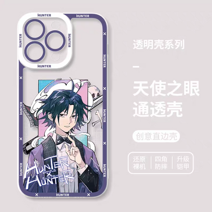 Japanese Anime Hunter X Hunter Formal Dress Version | Killua Gon Hisoka Morow Leorio Kurapika Chrollo Sharunaaku Irumi Feitan 9 Styles - iPhone Case PLUS SE2 XS XR X 11 12 13 14 15 16 16e 17 17e Pro Promax 12mini 13mini