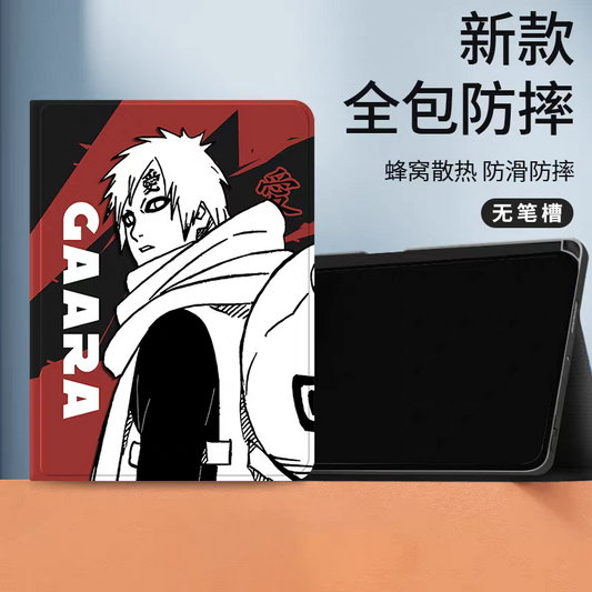 Japanese Anime Naruto Ninja Comic Style Protect Case | Gaara Brown Red - iPad Mini 4,5,6,7 / iPad Air / iPad Pro 2025 2024 2022 2021 2020 2018