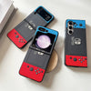 Japan Style Game Console | Switch Red & Blue - Phone Case Samsung Galaxy Z Flip Fold 3 4 5 6 7 W22 W23 W24 5 6 7 W22 W23 W24