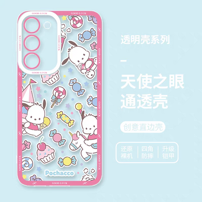 Japan Cartoon Sweets Pastel | Pochacco - Phone Case Samsung Galaxy S25 S24 S23 S22 S21 FE Ultra Edge