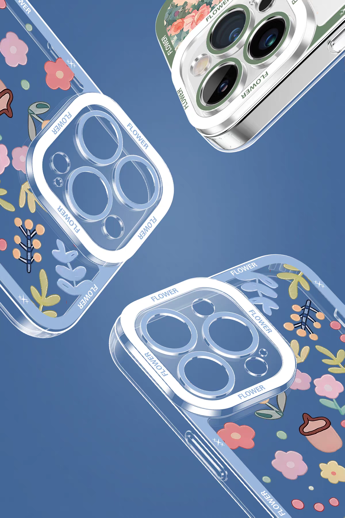 Japanese Style Floral Version | 3 Styles - iPhone Case PLUS SE2 XS XR X 11 12 13 14 15 16 16e 17 17e Pro Promax 12mini 13mini