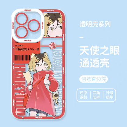 Japanese Anime Haikyu!! Kid Style | Kozume Kenma Cat - iPhone Case PLUS SE2 XS XR X 11 12 13 14 15 16 17 Pro Promax 12mini 13mini