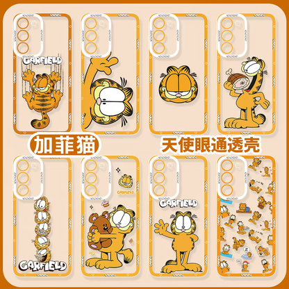 Cute Cartoon Lovely Cat Exotic Shorthair Orange Cat | Garfield 8 Styles - Phone Case Samsung Galaxy S26 S25 S24 S23 S22 S21 FE Ultra Edge