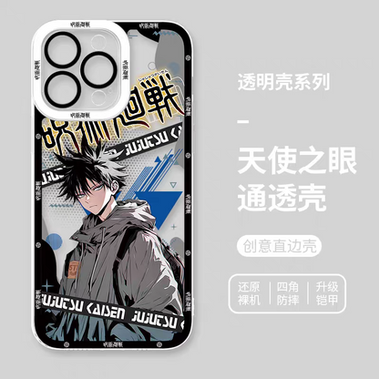 Japanese Anime Jujutsu Kaisen Fashion Cool Version | Yuji Megumi Satoru Ryomen Sukuna Yuta Geto Nanami Toji - iPhone Case PLUS SE2 XS XR X 11 12 13 14 15 16 16e 17 17e Pro Promax 12mini 13mini