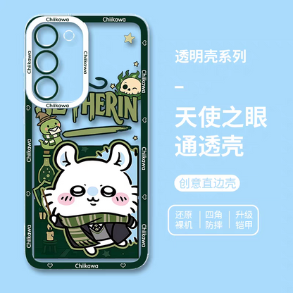 Japanese Anime Chiikawa Magic School Version | Chiikawa Hachiware Usagi Momonga 4 Styles - Phone Case Samsung Galaxy S26 S25 S24 S23 S22 S21 FE Ultra Edge