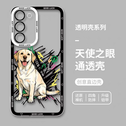 Simple Style Dog with Sketch | 8 Styles - Phone Case Samsung Galaxy S26 S25 S24 S23 S22 S21 FE Ultra Edge