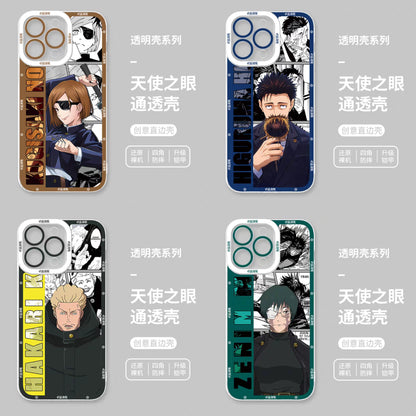Japanese Anime Jujutsu Kaisen Comic Style | Kugisaki Nobara Higuruma Hiromi Hakari Kinji Zenin Maki 4 Styles - iPhone Case PLUS SE2 XS XR X 11 12 13 14 15 16 16e 17 17e Pro Promax 12mini 13mini