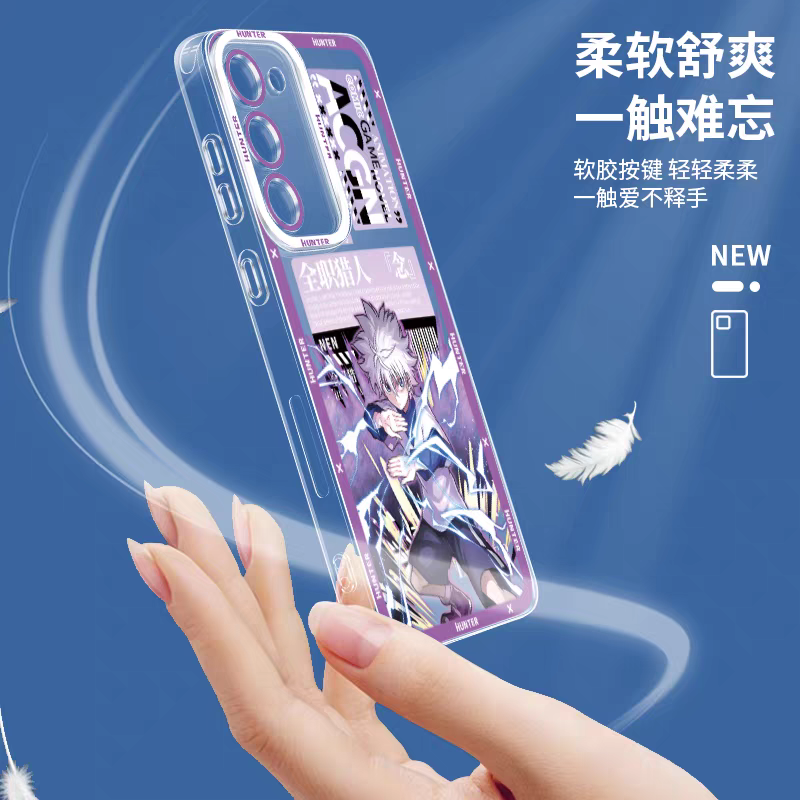 Japanese Anime Hunter X Hunter Anime Fighting Version | Gon Killua Kurapika Chrollo Leorio Matiy Hisoka Morow Meruem 8 Style - Phone Case Samsung Galaxy S26 S25 S24 S23 S22 S21 FE Ultra Edge