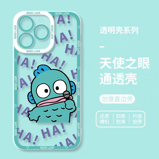Japan Cartoon Hangyodon | Ha Ha Ha - iPhone Case PLUS SE2 XS XR X 11 12 13 14 15 16 17 Pro Promax 12mini 13mini