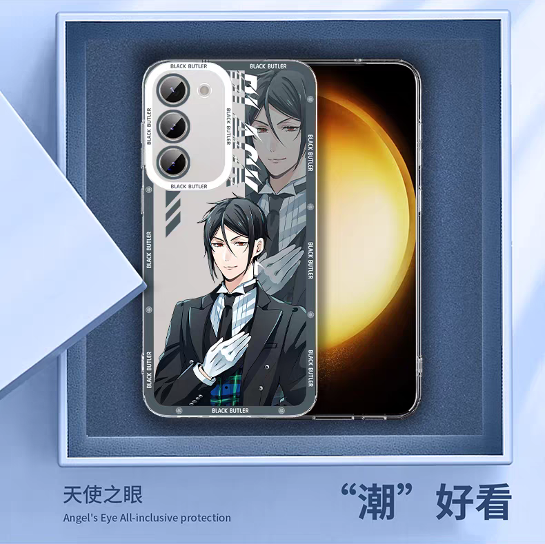 Japanese Anime Black Butler Kuro Shitsuji | Ciel Phantomhive & Sebastian  8 Styles - Phone Case Samsung Galaxy S26 S25 S24 S23 S22 S21 FE Ultra Edge