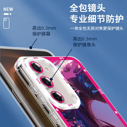 Japanese Anime Kimetsu no Yaiba Demon Slayer Hand Battle Style | Zenitsu - Phone Case Samsung Galaxy S25 S24 S23 S22 S21 FE Ultra Edge