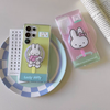 日本アニメ マグネット式ケース | マフラーとリボンの白うさぎ - Samsung Galaxy S25 S24 S23 Plus Ultra用スマホケース
