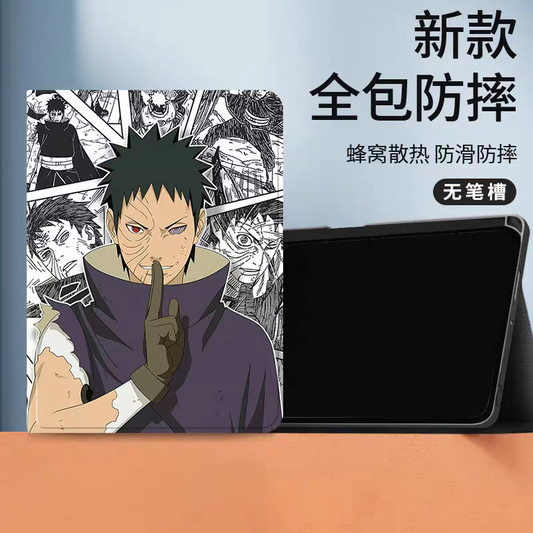 Japanese Anime Naruto Ninja Comic Anime Style Protect Case | Tobi - iPad Mini 4,5,6,7 / iPad Air / iPad Pro 2025 2024 2022 2021 2020 2018