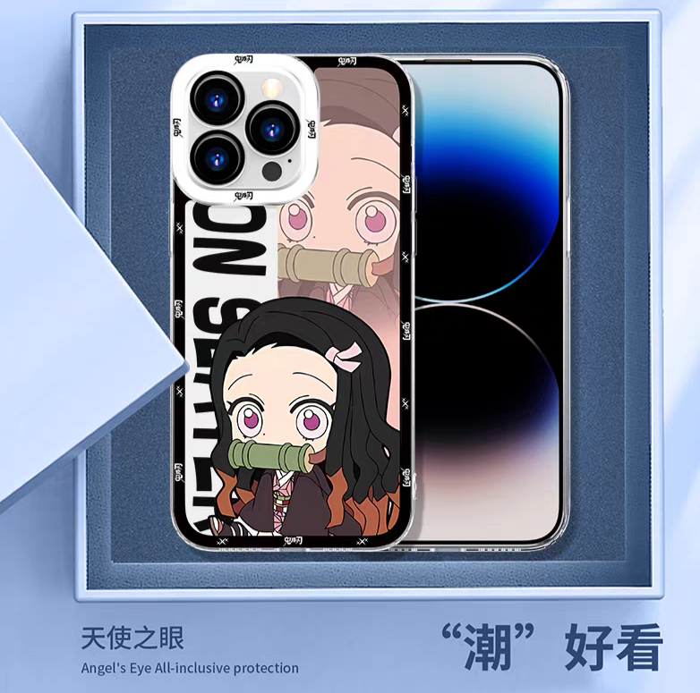 Japanese Anime Kimetsu no Yaiba Demon Slayer | Cute Style Zenitsu - iPhone Case 6 7 8 PLUS SE2 XS XR X 11 12 13 14 15 16 16e Pro Promax 12mini 13mini