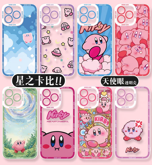 Japanese Cartoon Starkabi Kirby | Part1 8 Styles - iPhone Case PLUS SE2 XS XR X 11 12 13 14 15 16 16e 17 17e Pro Promax 12mini 13mini