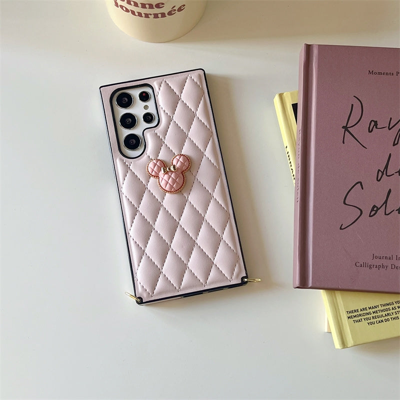 Japan Vintage Style | Minnie Mouse Purple Pink Black White Red Blue - Phone Case Samsung Galaxy S23 S22 S21 Plus Ultra KawaiiGiftLand