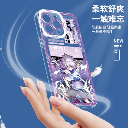 Japanese Anime Hunter X Hunter Anime Fighting Version | Gon Killua Kurapika Chrollo Leorio Matiy Hisoka Morow Meruem 8 Style - iPhone Case PLUS SE2 XS XR X 11 12 13 14 15 16 16e 17 17e Pro Promax 12mini 13mini