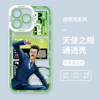 Japanese Anime Hunter X Hunter Anime Fighting Version | Gon Killua Kurapika Chrollo Leorio Matiy Hisoka Morow Meruem 8 Style - iPhone Case PLUS SE2 XS XR X 11 12 13 14 15 16 16e 17 17e Pro Promax 12mini 13mini