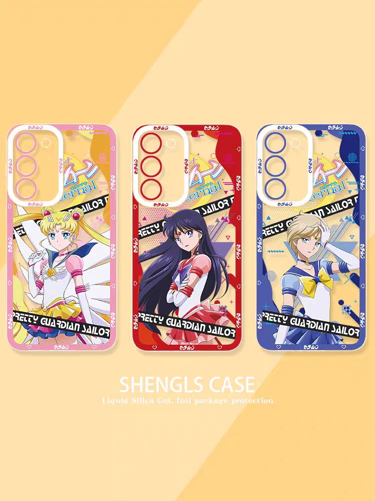 Japanese Cartoon Sailor Girl | Sailor Uranus - Sailormoon Phone Case Samsung Galaxy S25 S24 S23 S22 S21 FE Ultra Edge21 FE Ultra Edge