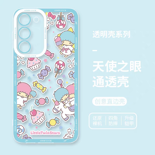 Japan Cartoon Sweets Pastel | Little Twin Stars - Phone Case Samsung Galaxy S25 S24 S23 S22 S21 FE Ultra Edge