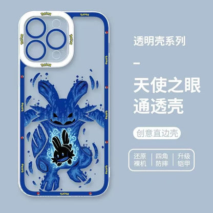 Japan Cartoon Pokemon Evolution Soul Version | Mudkip Swampert - Phone Case Samsung Galaxy S25 S24 S23 S22 S21 FE Ultra Edge- iPhone Case 6 7 8 PLUS SE2 XS XR X 11 12 13 14 15 16 16e Pro Promax 12mini 13mini