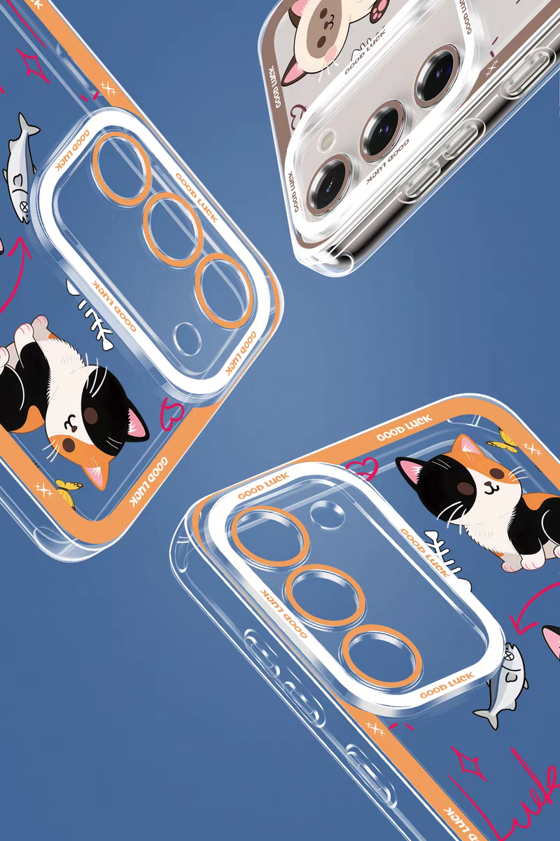 Japan Style Simple Cute Animals Style | Cats & Dogs Lucky Day 8 Styles - Phone Case Samsung Galaxy S26 S25 S24 S23 S22 S21 FE Ultra Edge