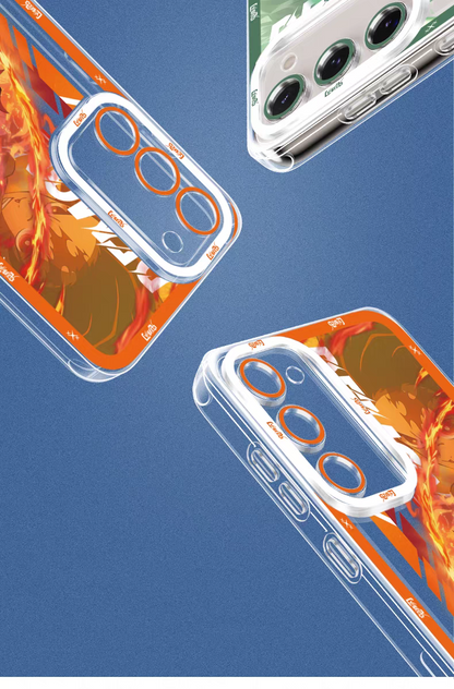 Japanese Anime Kimetsu no Yaiba Demon Slayer Anime Fighting Style | Rengoku Kyoujurou - Phone Case Samsung Galaxy S26 S25 S24 S23 S22 S21 FE Ultra Edge