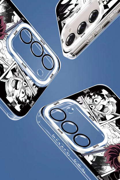 Japanese Anime Kimetsu no Yaiba Demon Slayer Comic with Anime Style | Shinazugawa Sanemi - Phone Case Samsung Galaxy S25 S24 S23 S22 S21 FE Ultra Edge21 FE Ultra Edge