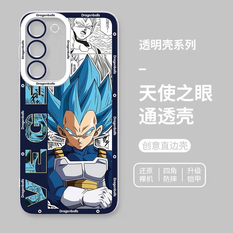 Japanese Anime Dragon Ball Comic Version | Son Goku Vegito Trunks Frieza Android 18 Majin Buu 8 Styles - Phone Case Samsung Galaxy S26 S25 S24 S23 S22 S21 FE Ultra Edge