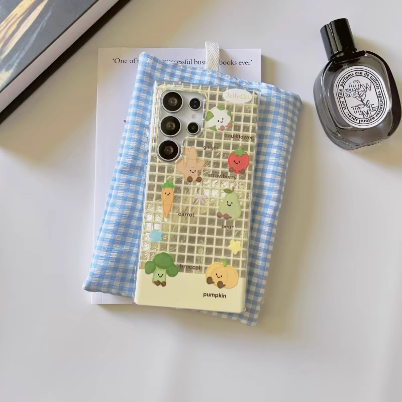 Japan Cute Style | Lovely Vegetables Brocoli Pumpkin Tomato - Phone Case Samsung Galaxy S25 S24 S23 Plus Ultra KawaiiGiftLand