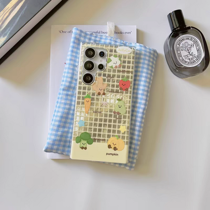 Japan Cute Style | Lovely Vegetables Brocoli Pumpkin Tomato - Phone Case Samsung Galaxy S25 S24 S23 Plus Ultra KawaiiGiftLand