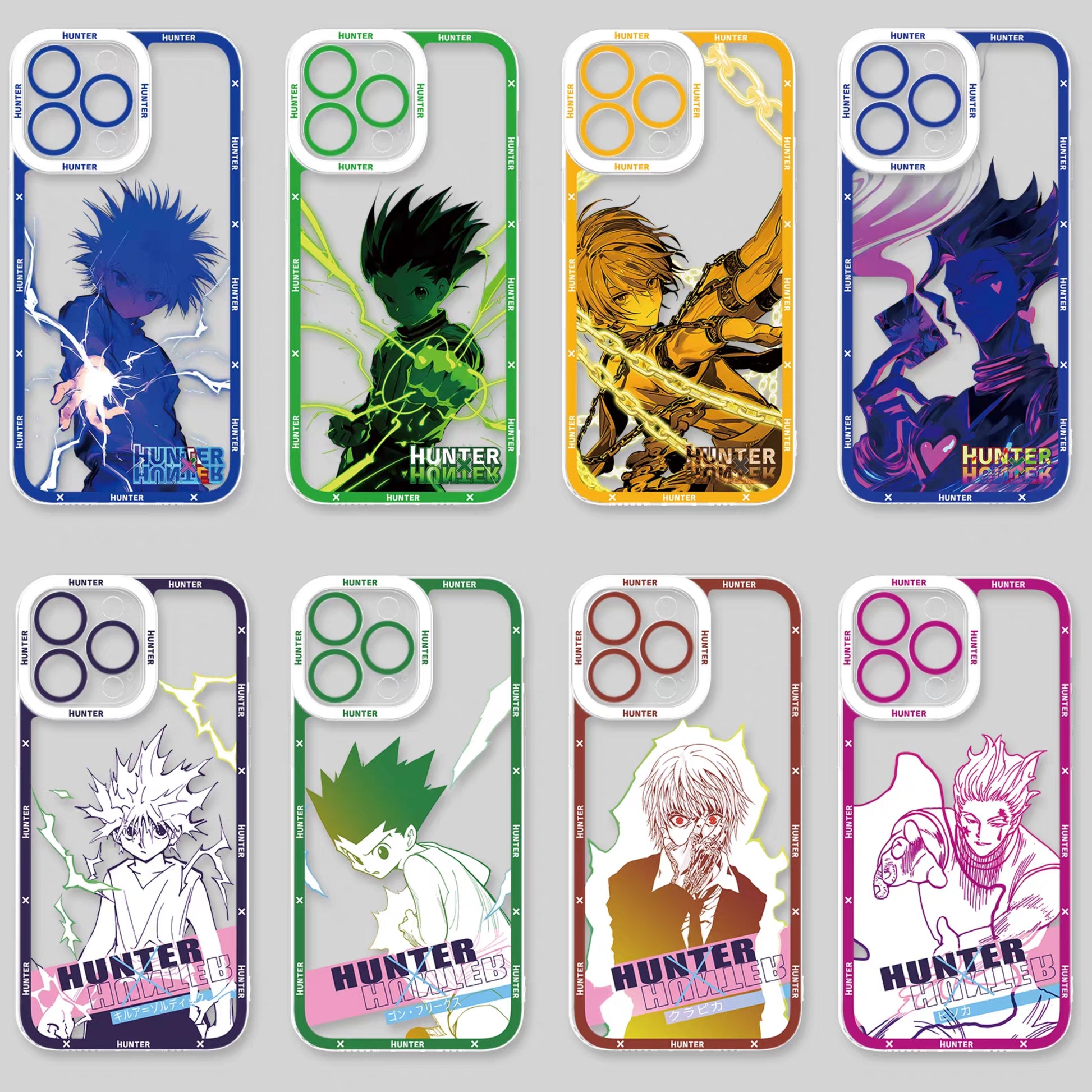 Japanese Anime Hunter X Hunter Anime & Comic Fighting Version | Killua Gon Kurapika Hisoka Morow - iPhone Case PLUS SE2 XS XR X 11 12 13 14 15 16 16e 17 17e Pro Promax 12mini 13mini