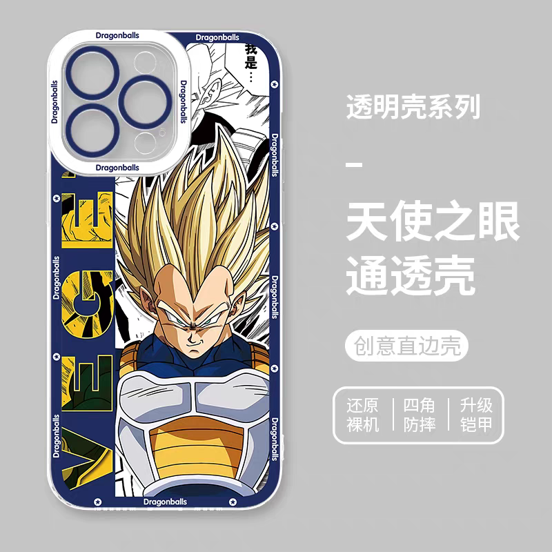 Japanese Anime Dragon Ball Comic Version | Son Goku Vegito Trunks Frieza Android 18 Majin Buu 8 Styles - iPhone Case PLUS SE2 XS XR X 11 12 13 14 15 16 16e 17 17e Pro Promax 12mini 13mini