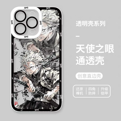 Japanese Anime Kimetsu no Yaiba Demon Slayer Fighting Style | Shinazugawa Sanemi - iPhone Case 7 8 PLUS SE2 XS XR X 11 12 13 14 15 16 16e 17 Pro Promax 12mini 13mini