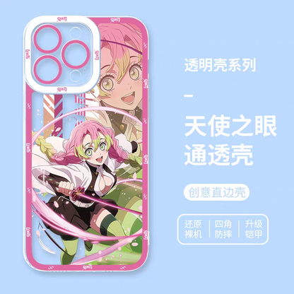 Japanese Anime Kimetsu no Yaiba Demon Slayer Anime Fighting Style | Tanjiro Sanemi Gyoumei Muichiro Giyuu Obanai Mitsuri Shinobu - iPhone Case 7 8 PLUS SE2 XS XR X 11 12 13 14 15 16 16e 17 Pro Promax 12mini 13mini