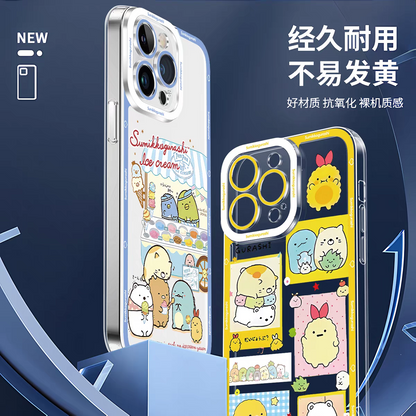 Japanese Cartoon Sumikko Gurashi | Ice Cream Shop - iPhone Case PLUS SE2 XS XR X 11 12 13 14 15 16 17 Pro Promax 12mini 13mini