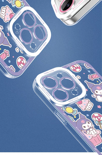Japan Cartoon Sweets Pastel | Little Twin Stars - iPhone Case 6 7 8 PLUS SE2 XS XR X 11 12 13 14 15 16 16e 17 Pro Promax 12mini 13mini