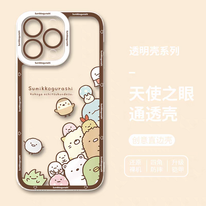 Japanese Cartoon Sumikko Gurashi | Look at You - iPhone Case PLUS SE2 XS XR X 11 12 13 14 15 16 17 Pro Promax 12mini 13mini