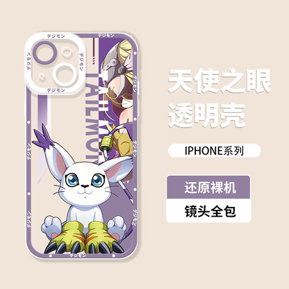 Anime Digimon Digital Monster Version 3 | Tailmon - iPhone Case 7 8 PLUS SE2 XS XR X 11 12 13 14 15 16 17 Pro Promax 12mini 13mini
