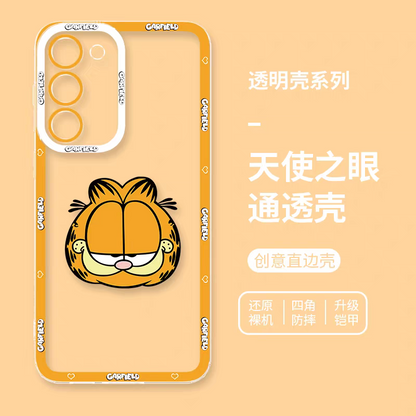 Cute Cartoon Lovely Cat Exotic Shorthair Orange Cat | 8 Styles - Phone Case Samsung Galaxy S26 S25 S24 S23 S22 S21 FE Ultra Edge